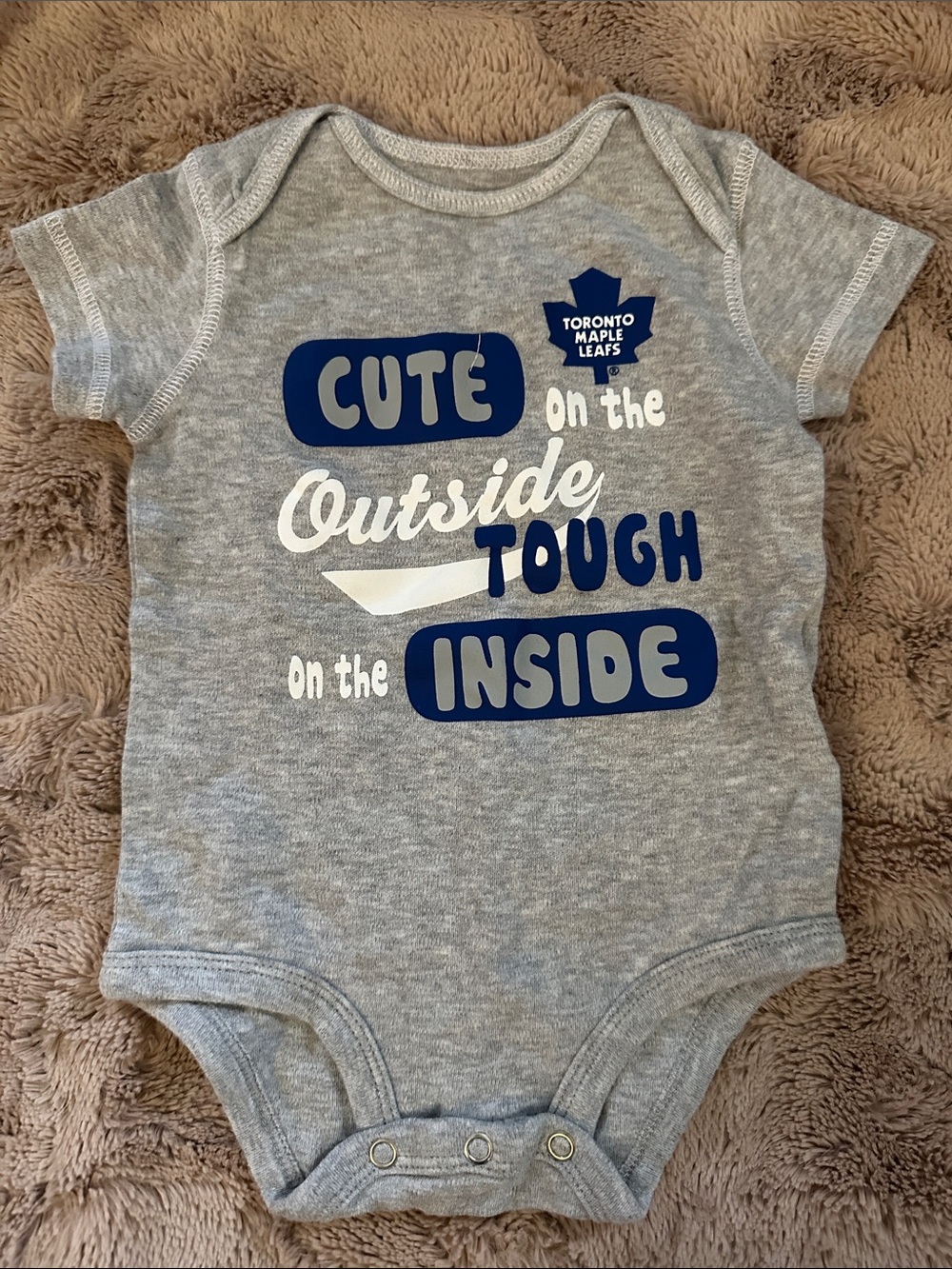 Toronto Maple Leafs onesie, 12 months